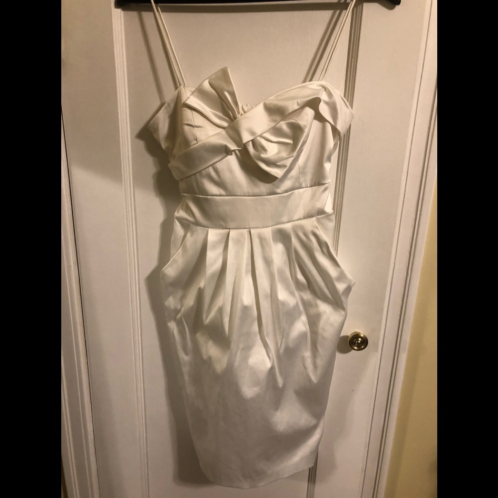 White Mini Bridal Dress